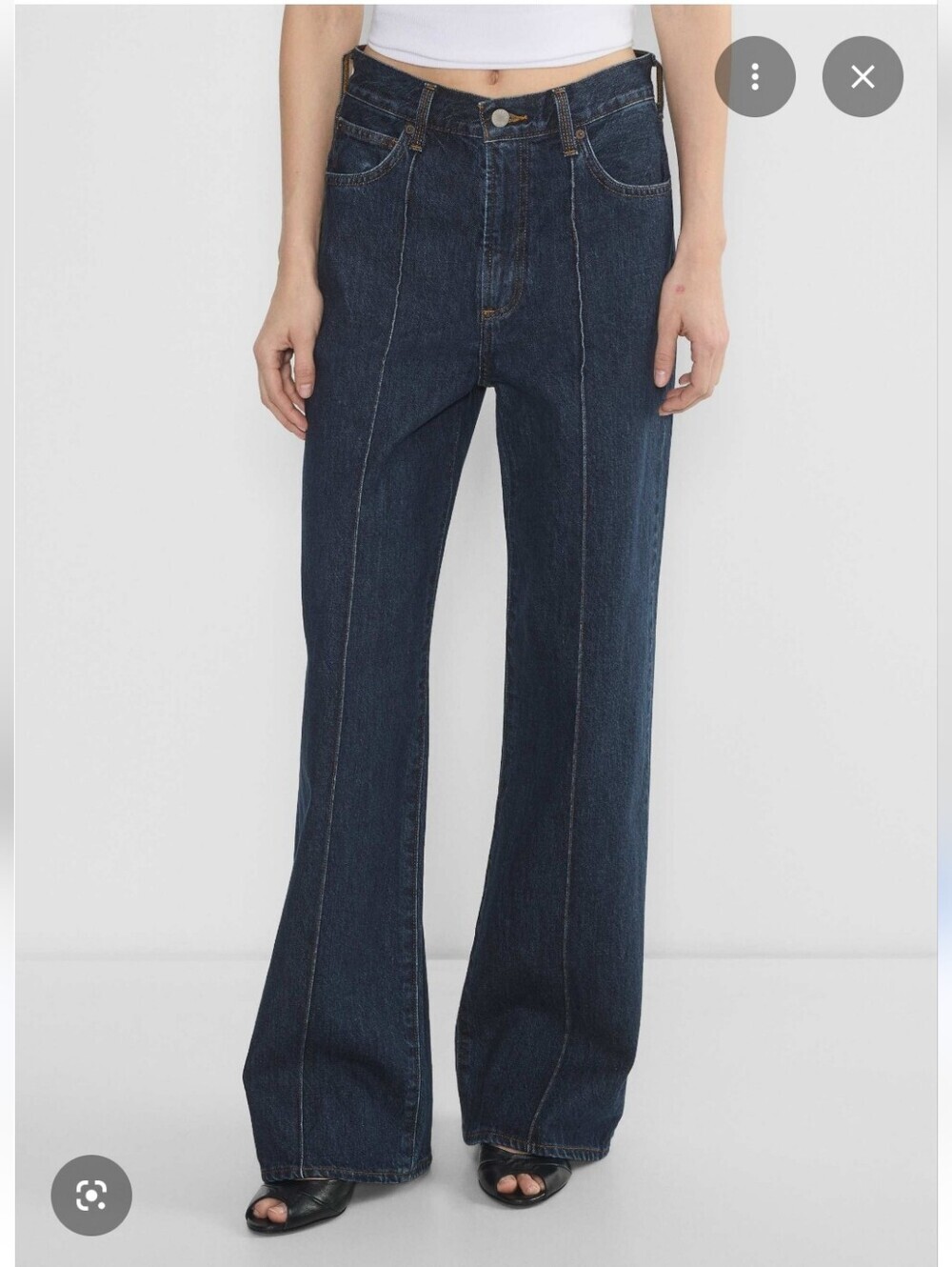 ARITZIA | Denim Forum The '90s Tailored Hi-Rise Wide Jeans non-stretched Sz 24